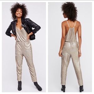 Free people sequin pantsuit